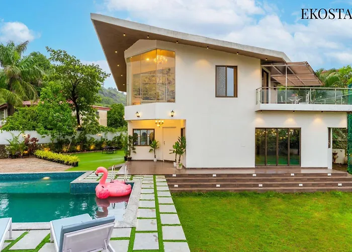 Ekostay - 8Bhk La Flamingo Villa With Private Turf